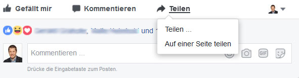 Beiträge auf Facebook Seite reposten für höhere Facebook Reichweite